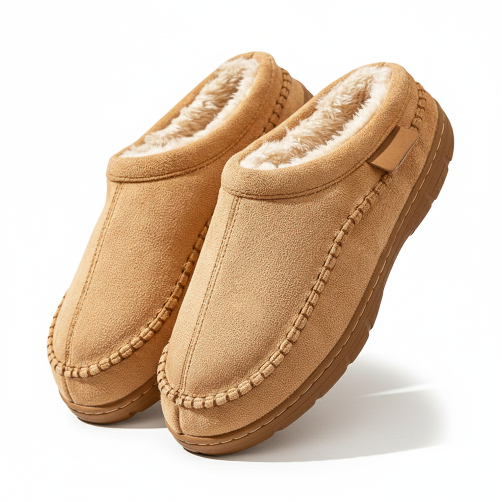 Chaussons Homme Confort Peluche - Pantoufles Chaude et Douillettes - LuxeStyle