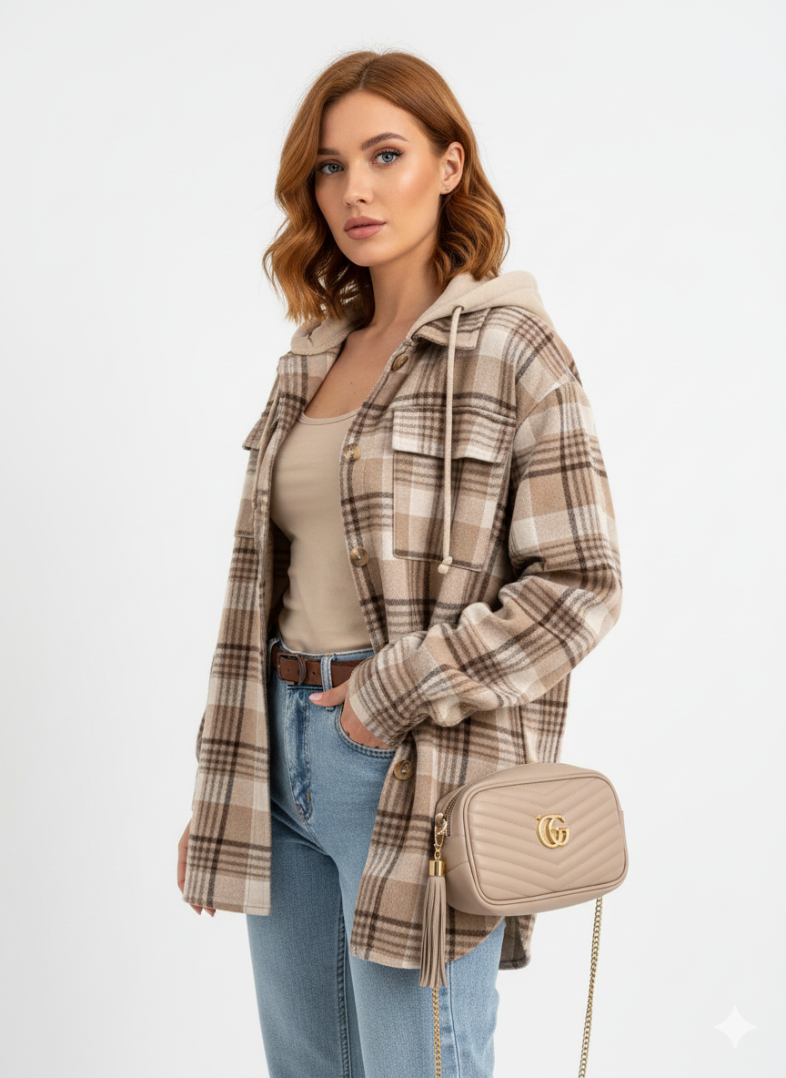 Manteau Femme À Capuche – Veste Hiver Douce avec Style Détendu