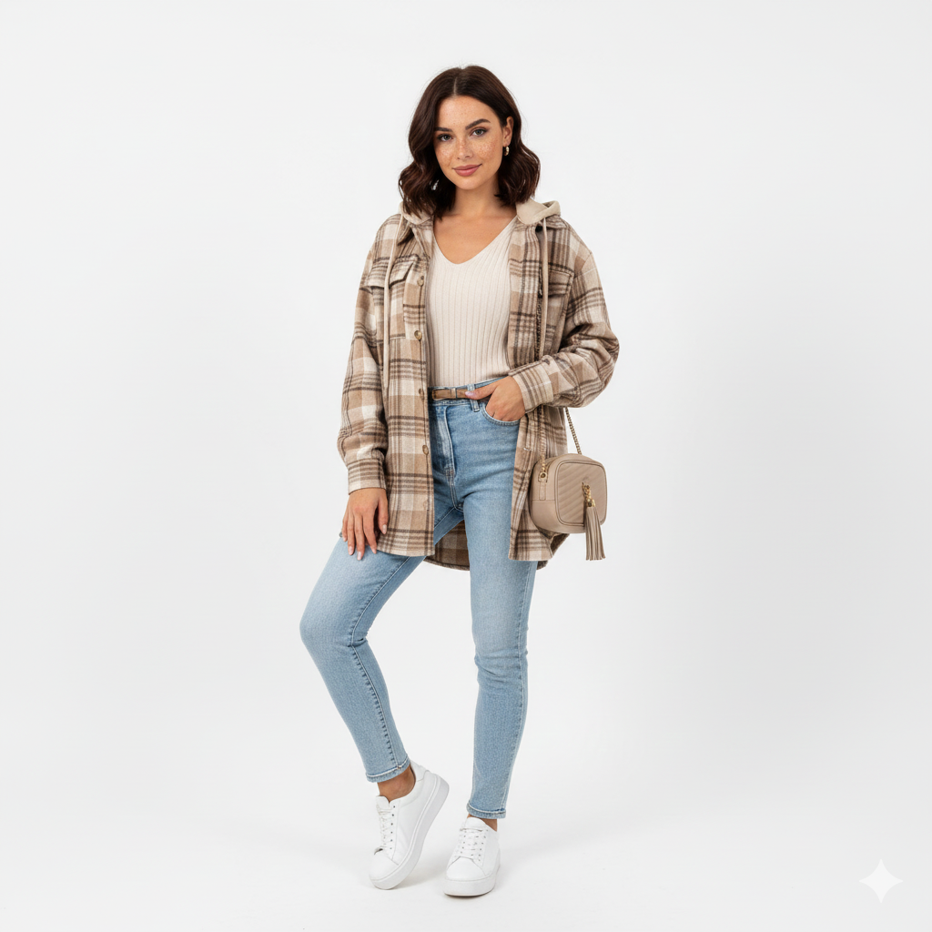 Manteau Femme À Capuche – Veste Hiver Douce avec Style Détendu - LuxeStyle