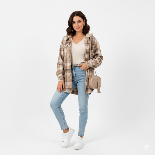 Manteau Femme À Capuche – Veste Hiver Douce avec Style Détendu - LuxeStyle
