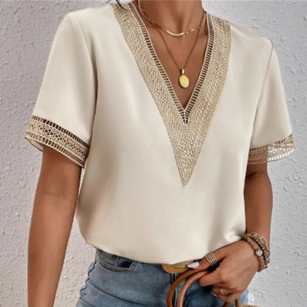 Chemise femme chic sans manches