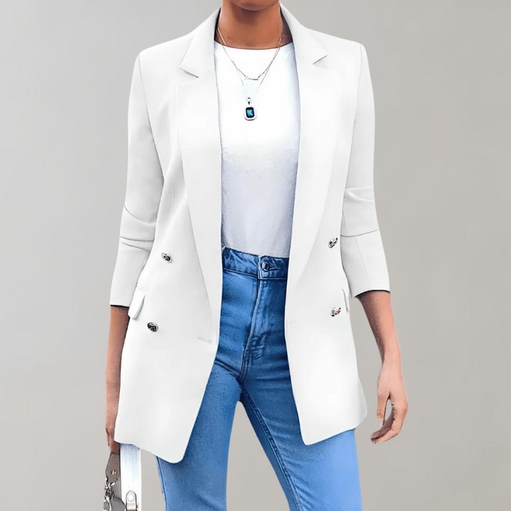 Blazer Féminin Chic - Veste Classique en Tissu de Luxe
