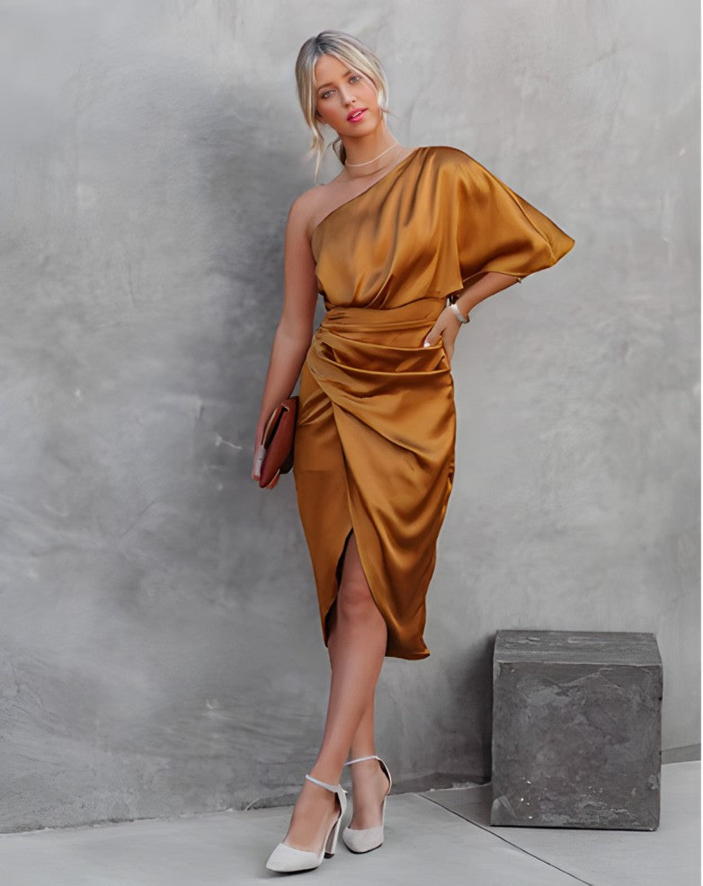 Robe Femmes Élégante en Jupe Plissée pour Soirées