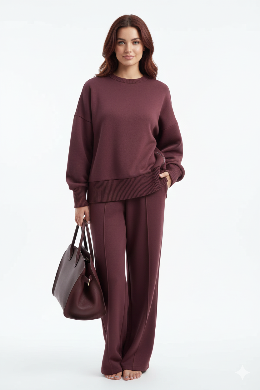 Tenue Décontractée Femme Chic – Sweat Oversize & Pantalon Confortable