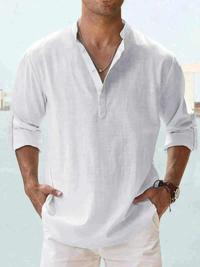 Chemise Homme Noir Décontractée Été