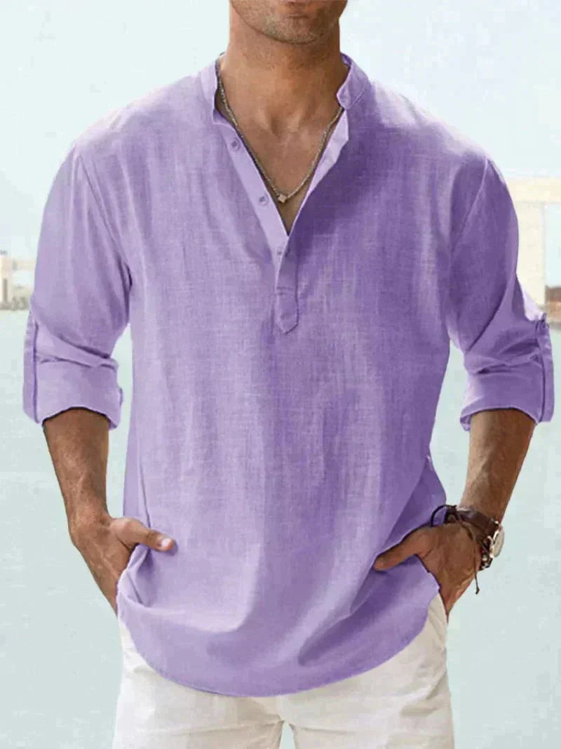 Chemise Homme Noir Décontractée Été