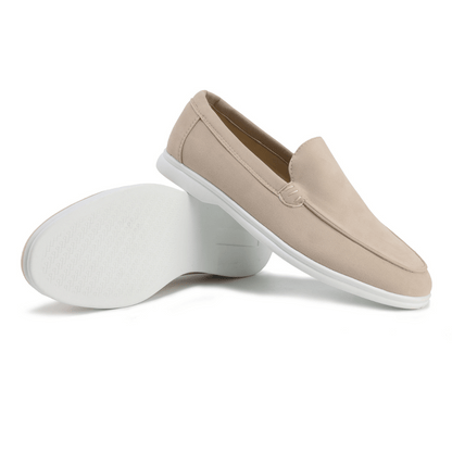 Mocassins cuir marine élégants pour homme