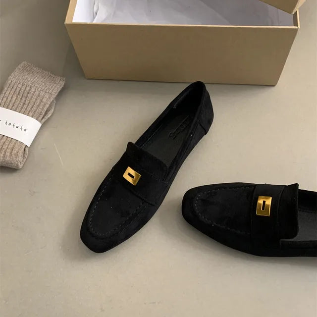Mocassins Femmes Élégants en Cuir Souple & Confortable