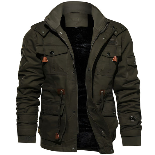 Parka Homme Militaire Étanche - Manteau Hiver Doublé & Décontracté - LuxeStyle