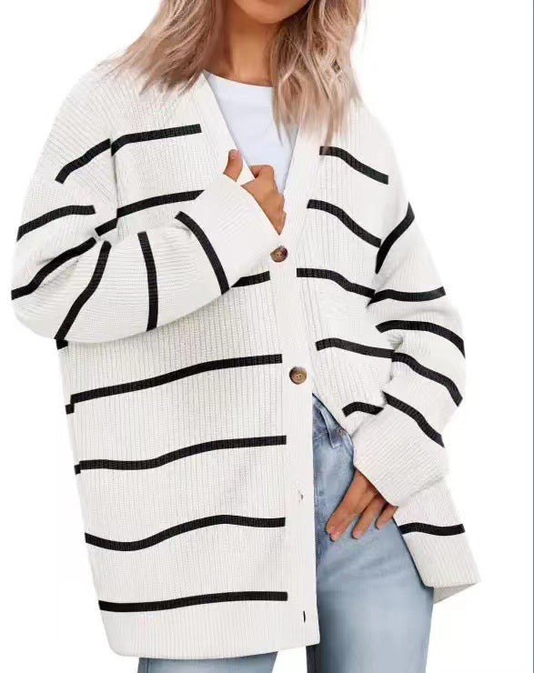 Cardigan Féminin Col en V Actuel - luxestyle