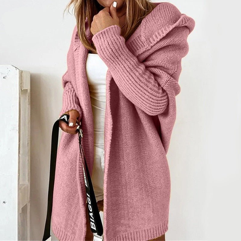 Cardigan Féminin Long Élégant Hiver