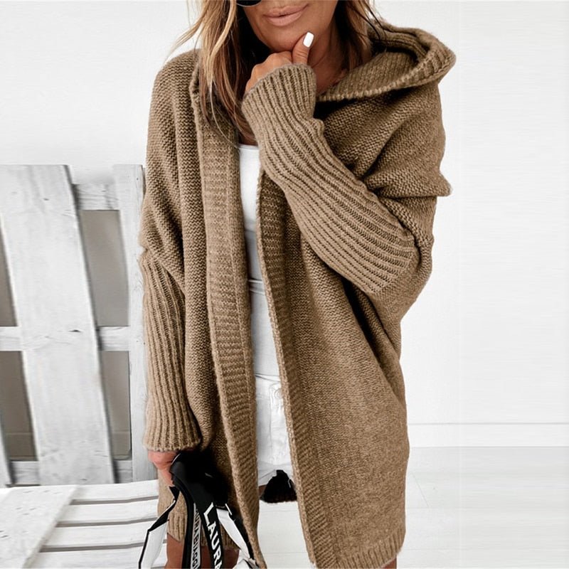 Cardigan Féminin Long Élégant Hiver