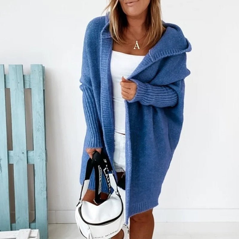 Cardigan Féminin Long Élégant Hiver