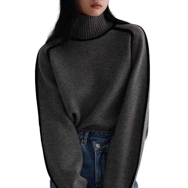 Pull Col Montant Femme Élégant