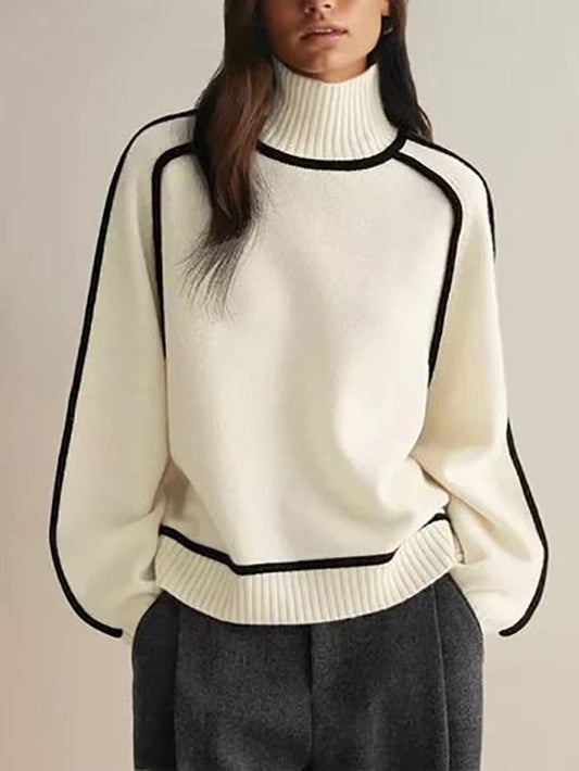 Pull Col Montant Femme Élégant - luxestyle