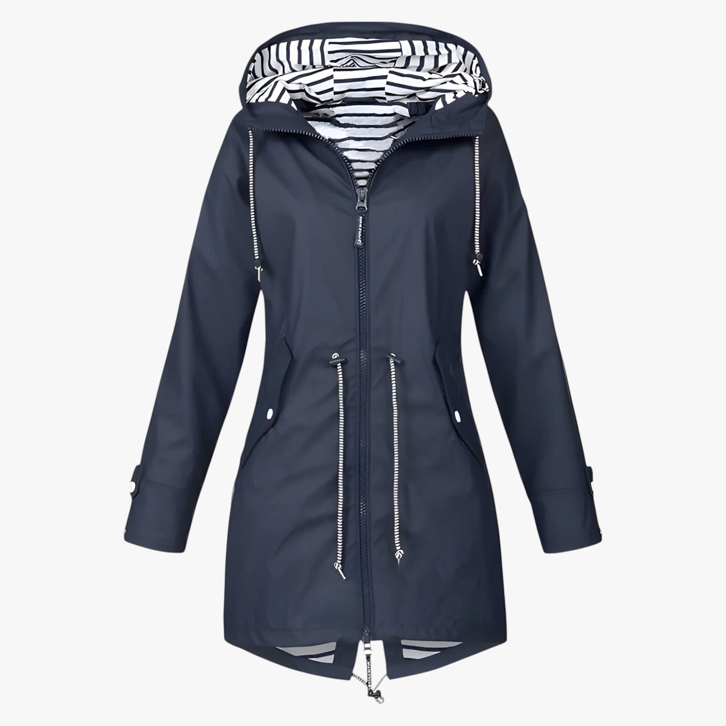 Veste étanche colorée pour femme, capuche incluse