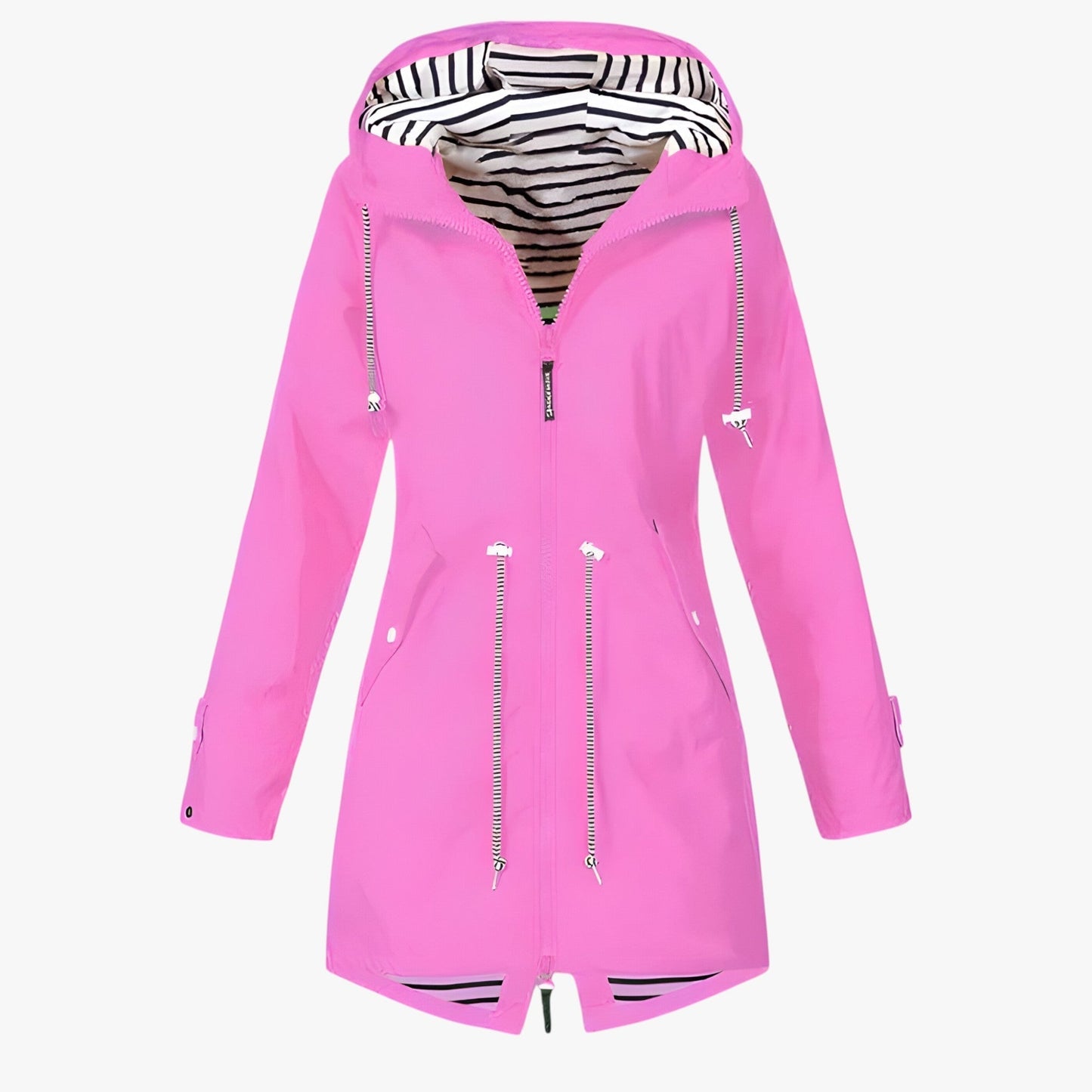 Veste étanche colorée pour femme, capuche incluse