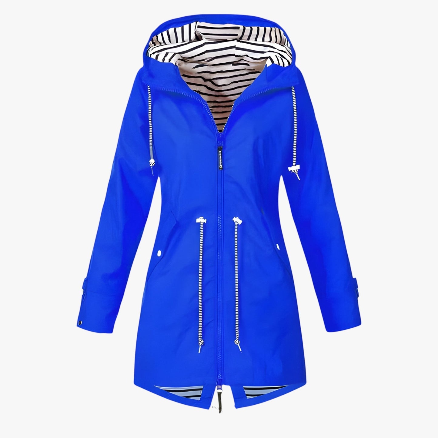 Veste étanche colorée pour femme, capuche incluse