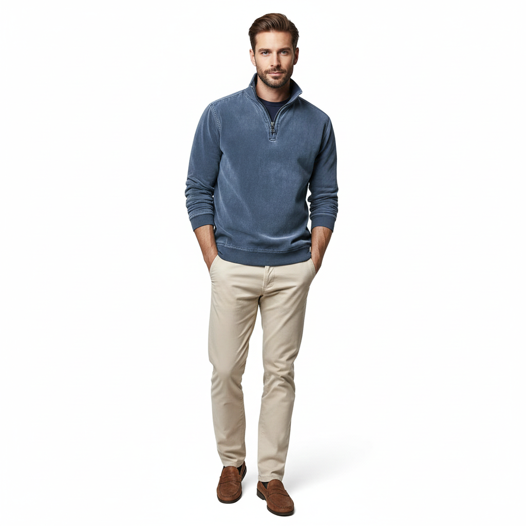 Pull Polaire Homme Douillet à Fermeture Éclair - Sweat à Capuche Confort Automne Hiver - LuxeStyle
