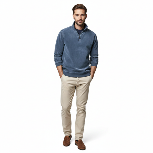 Pull Polaire Homme Douillet à Fermeture Éclair - Sweat à Capuche Confort Automne Hiver - LuxeStyle