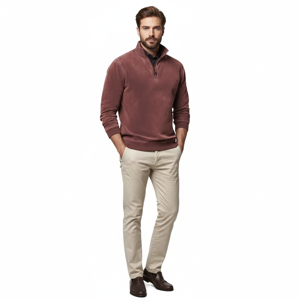 Pull Polaire Homme Douillet à Fermeture Éclair - Sweat à Capuche Confort Automne Hiver