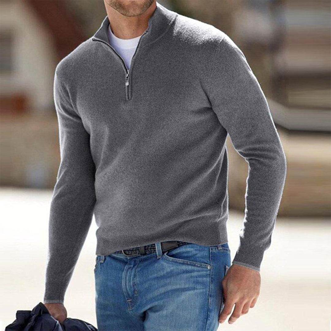 Chandail zippé Homme Hiver Chaud