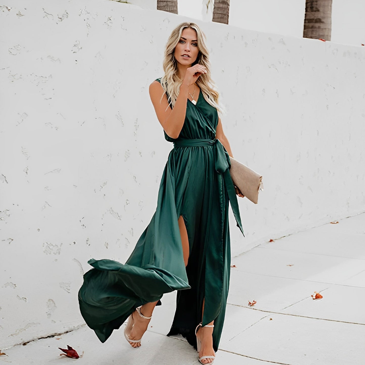 Robe de Soirée Élégante pour Femme – Longue et Sophistiquée pour Mariages et Galas