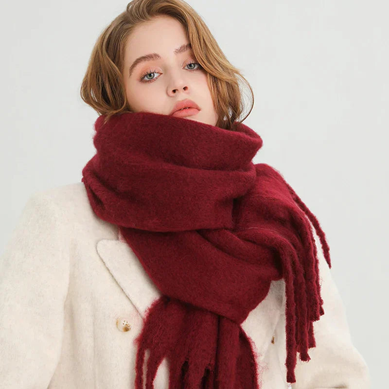 Écharpe Laine Douce Neigeuse pour Femme