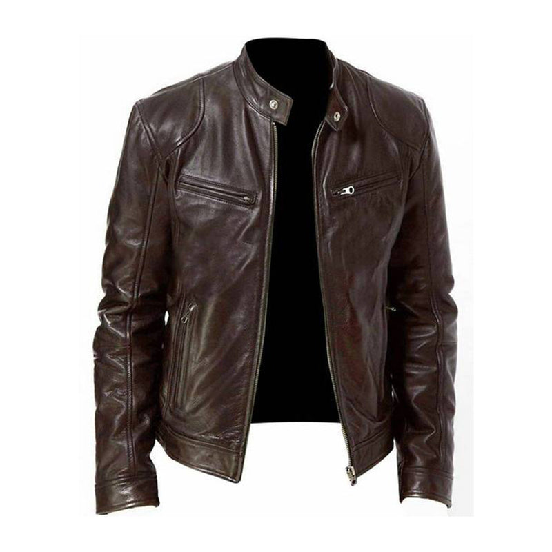 Blouson Moto Homme Rétro