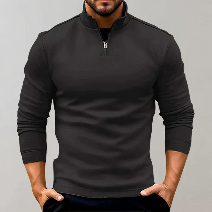 Pull Col Montant Zippé Homme pour Jours Froids - LuxeStyle