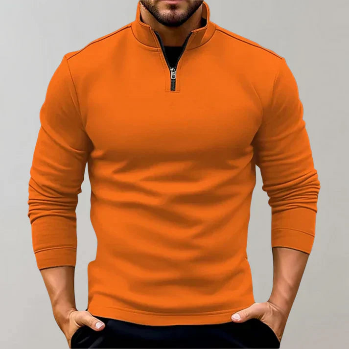 Pull Col Montant Zippé Homme pour Jours Froids