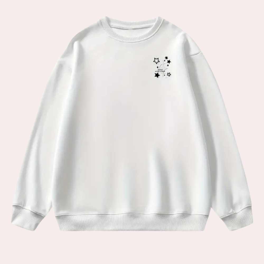 JACINTA - Pull à Manches Tombantes Tendance pour Femmes