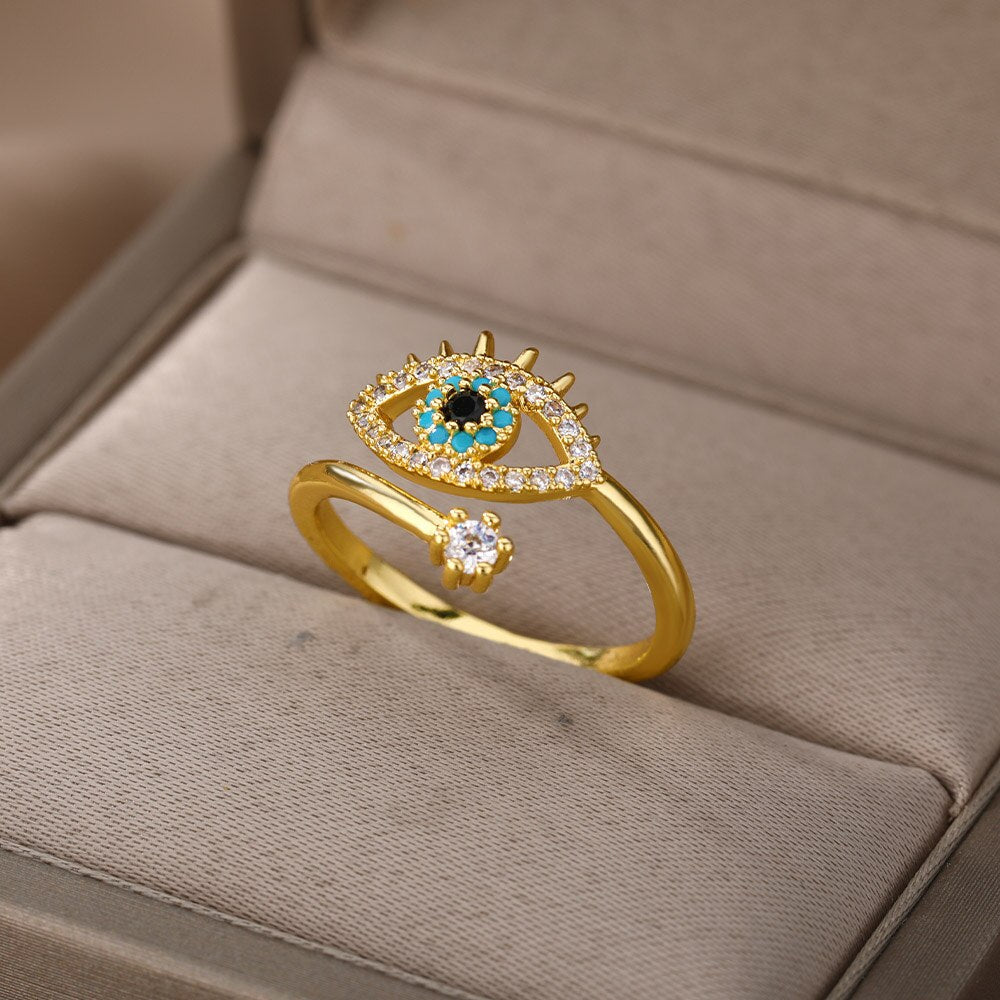 Bague Spirituelle Protège-Œil Adjustable Féminine - LuxeStyle