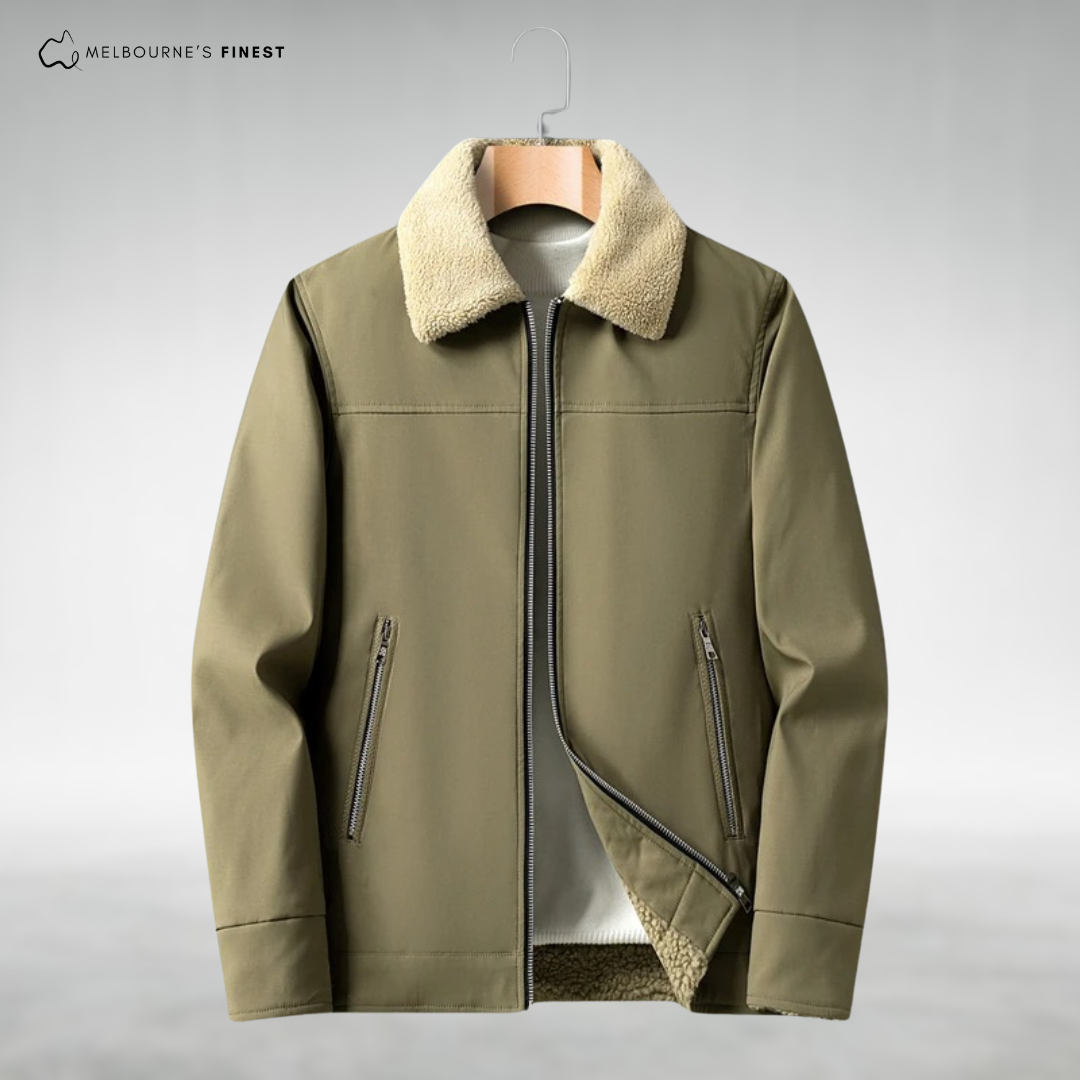 Veste Hiver Chaud avec Doublure et Poches Serrées pour Homme - LuxeStyle