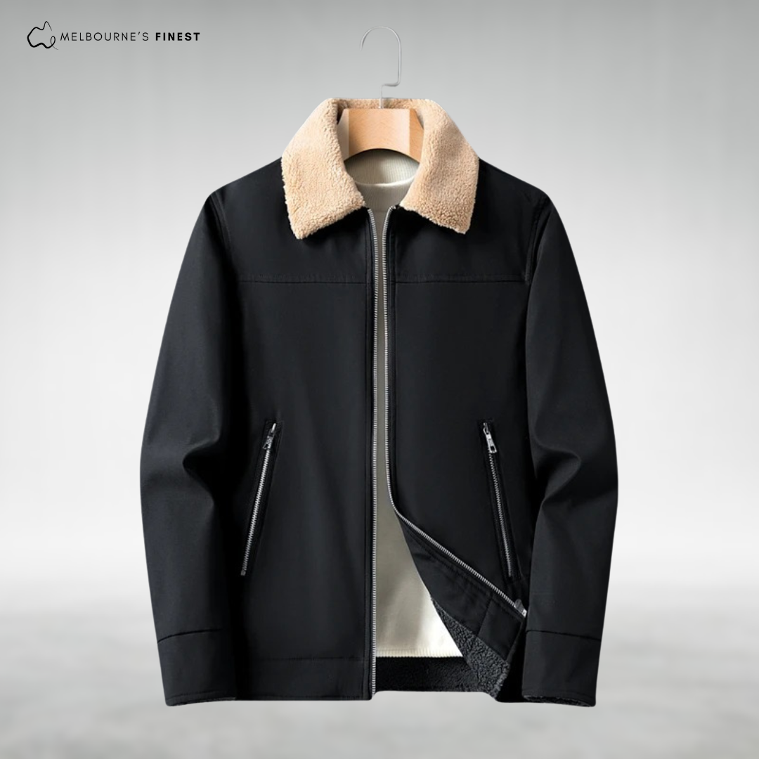 Veste Hiver Chaud avec Doublure et Poches Serrées pour Homme