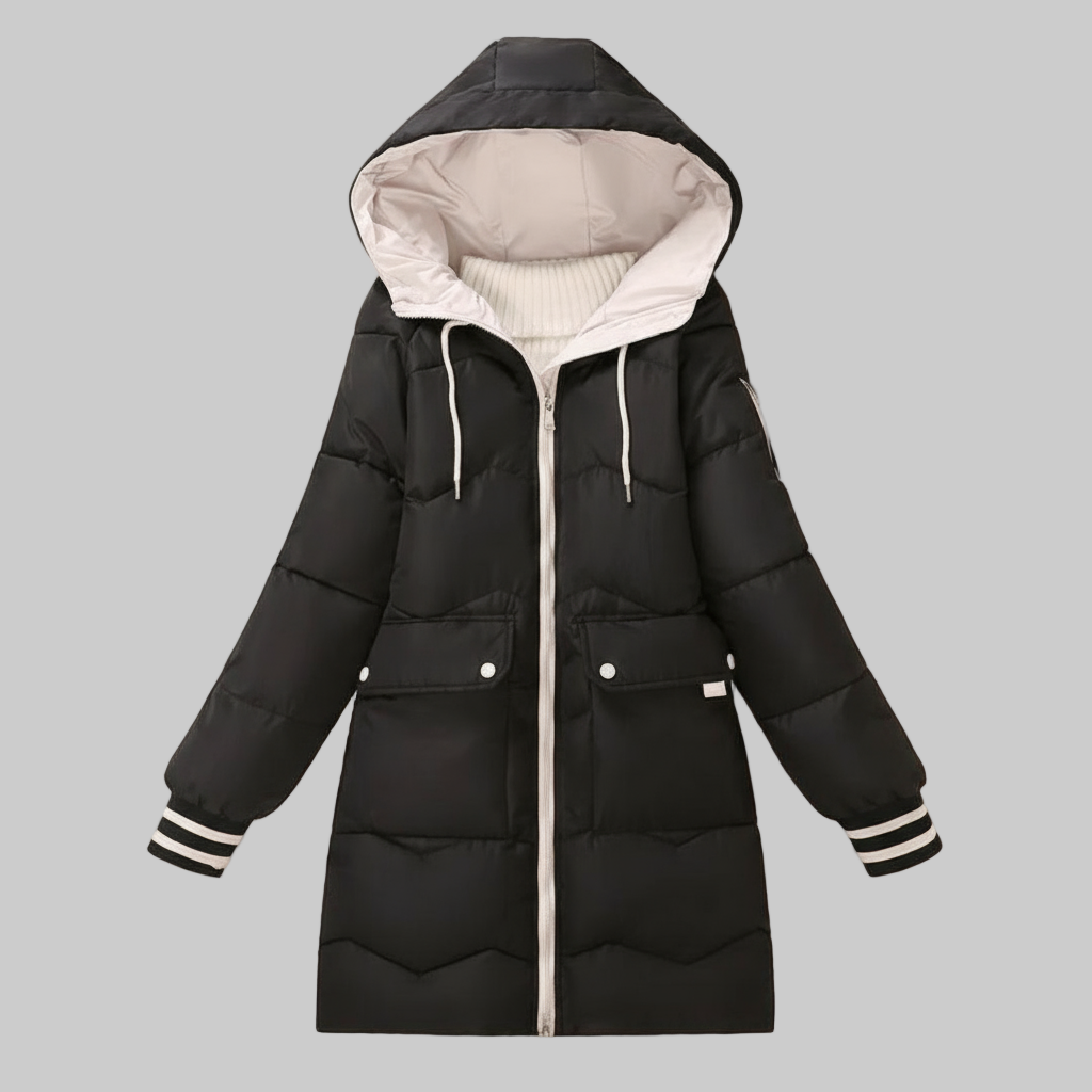 Veste Hivernale Élégante pour Femme avec Capuche