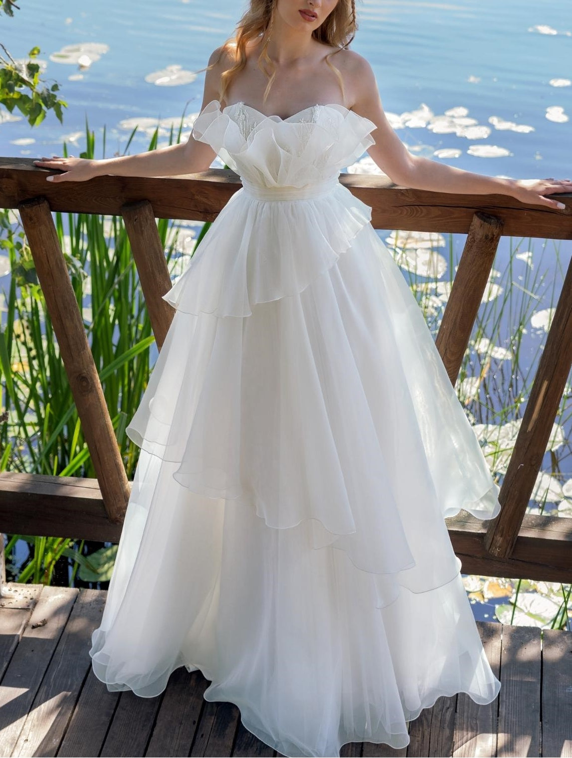 Robe de Soirée Élégante Blanche Longue pour Femme - luxestyle