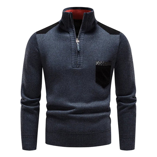 Pull Col Montant Graphic Pour Homme - Parfait Pour Le Printemps - LuxeStyle