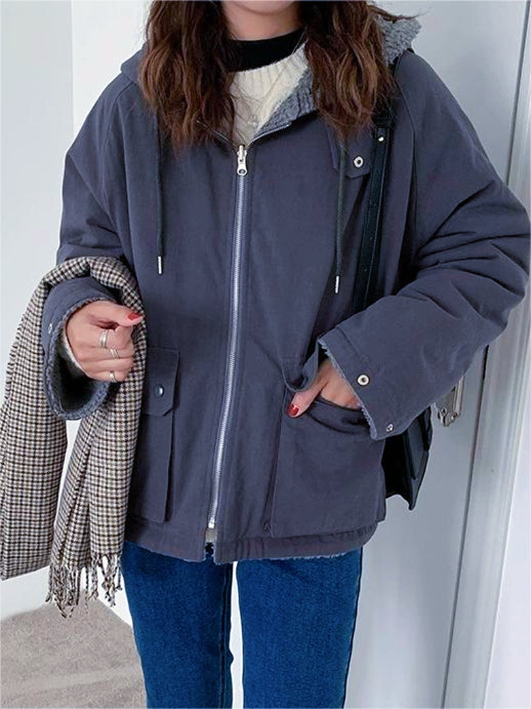 Parka Hivernale avec Capuche pour Femmes