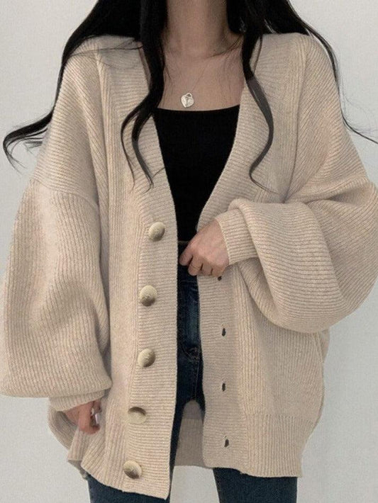 Cardigan Féminin Élégant Boutonné - luxestyle