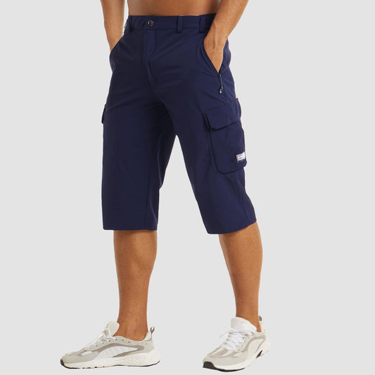 Pantalon Cargo Homme Marine avec Poches Côtelées - LuxeStyle