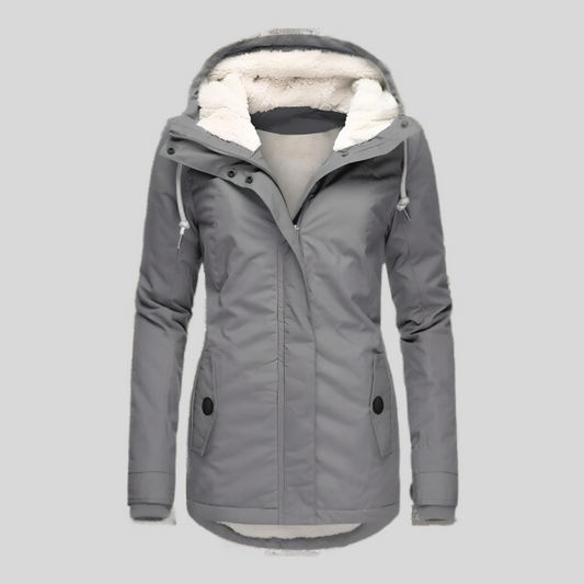 Parka Femme Hiver Élégant - Manteau Imperméable Doublé Fourrure Artificielle - LuxeStyle