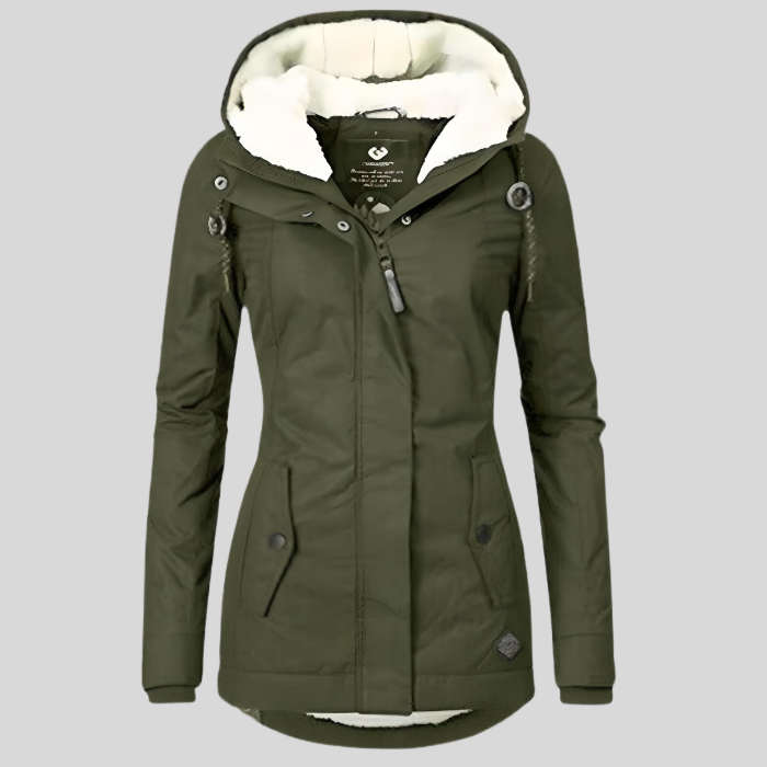 Veste hivernale féminine polaire épaisse et chaude