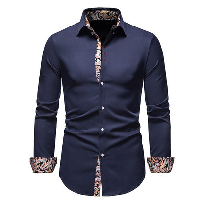 SlimElegance™ – Chemise Homme Slim-Fit en Coton Léger