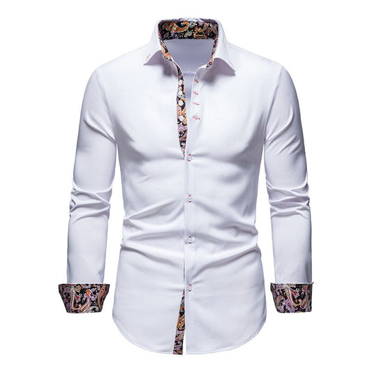 SlimElegance™ – Chemise Homme Slim-Fit en Coton Léger