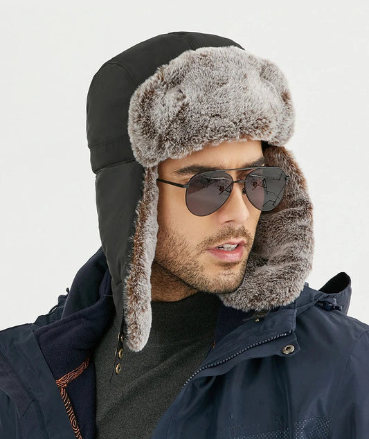 Bonnet Hiver Chauffant avec Oreilles Couvertes pour Adultes - LuxeStyle