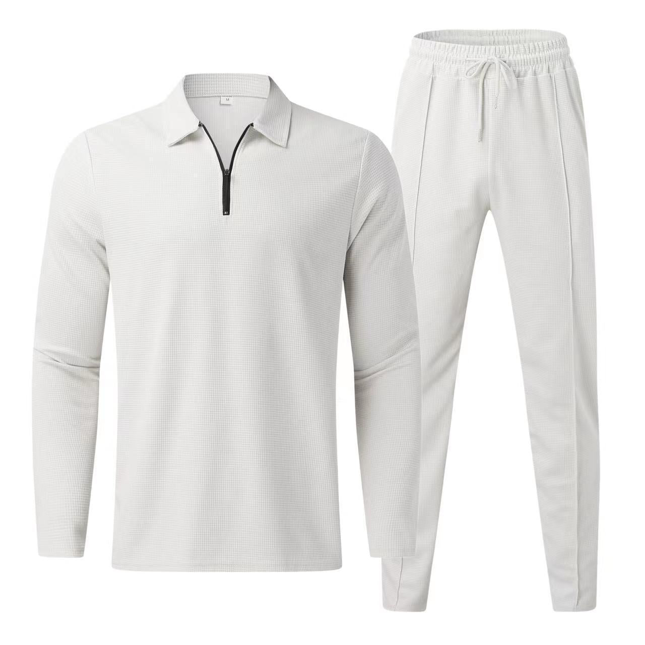 Tenue Décontractée Homme Polo Manches Longues Jogging