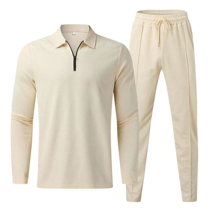 Tenue Décontractée Homme Polo Manches Longues Jogging