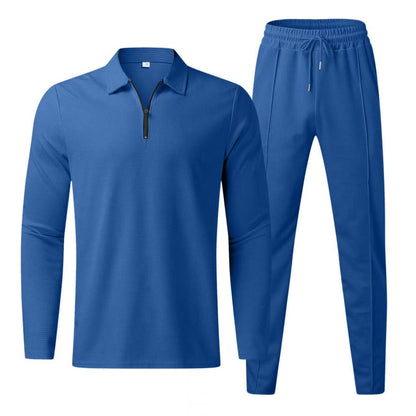Tenue Décontractée Homme Polo Manches Longues Jogging