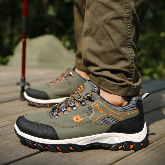 Bottes de marche homme vert robustes - LuxeStyle